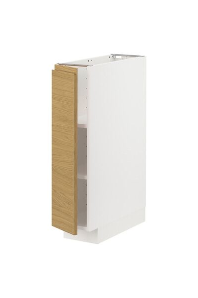 hobiurun Kapaklı alt dolap, VOXTORP meşe görünümlü, 20x60 cm, 1 kapaklı