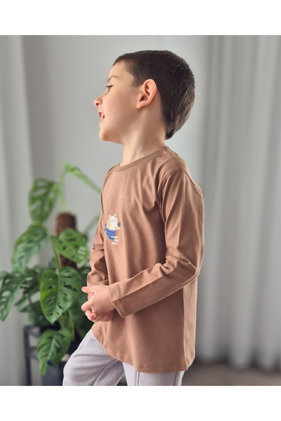 My Baby's World Long Sleeve Boy's Basic T-Shirt (2-9 Years)