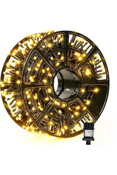 OEM Christmas Linear Installation , Indoor/Outdoor, 80m Roll, 8 Light Modes, Warm White, Black Wire