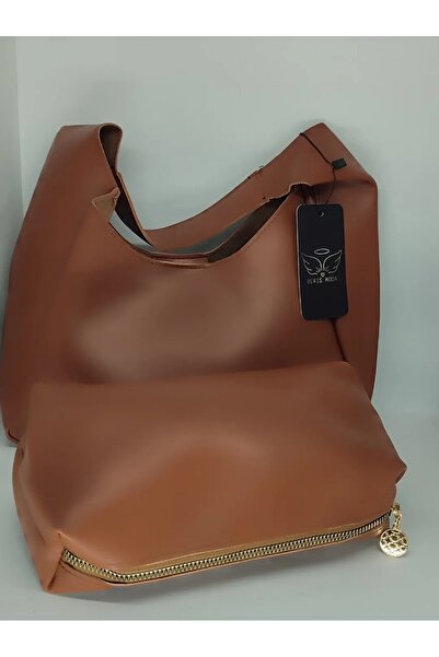 BERİS Kadin Makyaj Çantasi Hediyeli Deri Çanta