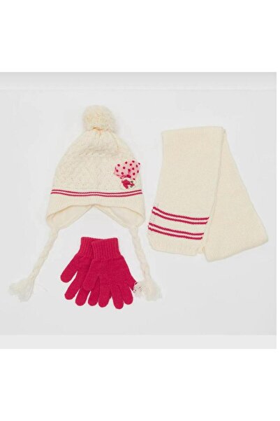 Wearflawless Set of 3 Girls' Scarf, Beanie, Gloves Set