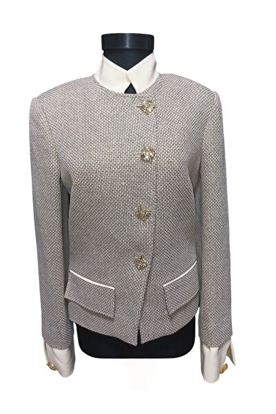 star form Dik Yaka Uzun Kol Tüvit Ceket