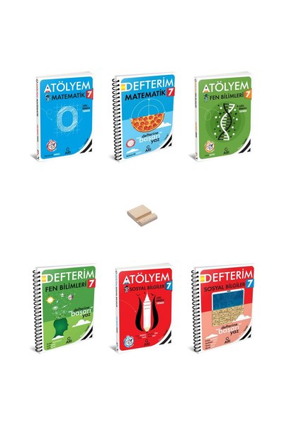 Arı Yayıncılık 7. Sınıf Matematik Fen ve Sosyal Atölyem ve Defterim 6lı Set +...
