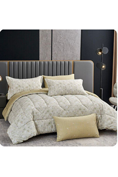 Un 6-piece summer printed quilt - luxurious, high-quality cotton, double-sided, high-quality material - 100% cotton