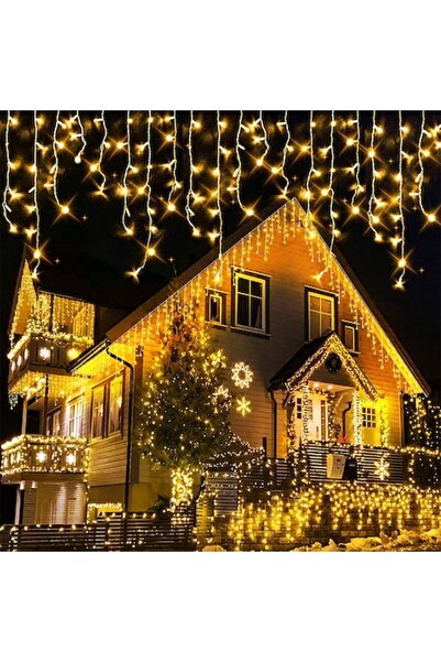 OEM Christmas Icicle Lights , Cascading Garland, 10 m, 250 LEDs, 8 Lighting Modes, Fringe, Indoor/Ou