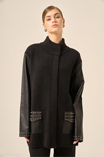 FTZ WOMEN Γυναικείο Beyoğlu Λεπτομερές Μαύρο Ρούχο 20838