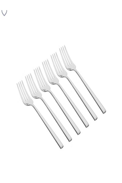 undefined Sola 6-Piece Plain Silver Fork and Knife Set