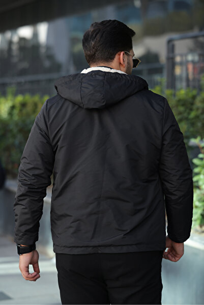 FASİON Thick Fur Inside, Waterproof and Windproof, Detachable Hood Winter Coat