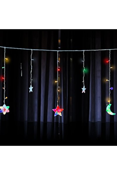 OEM Luminițe de Crăciun, Cortina „Crăciun Fericit”, 5 Ornamente de Crăciun + ...