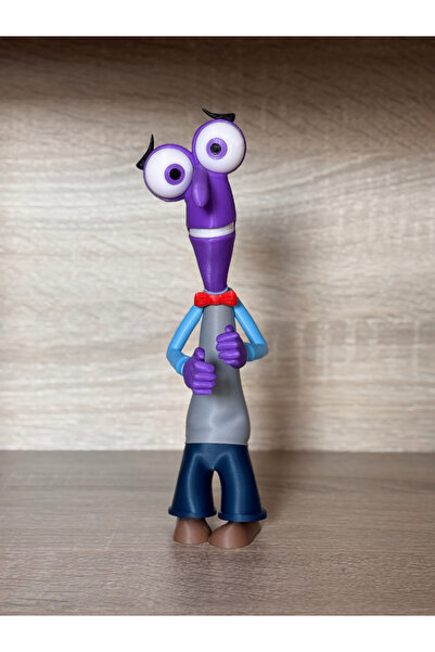 HasFar Tech تمثال ديكور على شكل وجه مخيف باللون الأرجواني - تحفة فنية مطبوعة ...