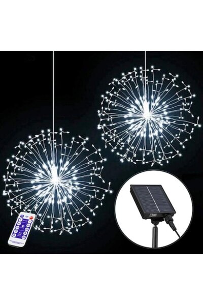 OEM Instalație de lumini de Crăciun, efecte de artificii, încărcare solară, 8 moduri de iluminare, telecomandă