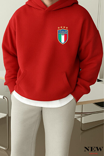 New Shine Hanorac Italia B cu imprimeu