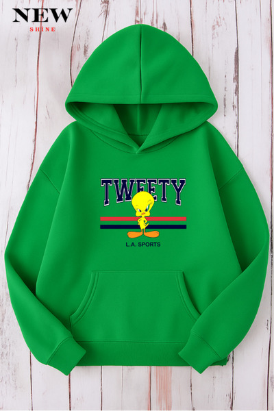 New Shine سويت شيرت مطبوع من تويتي