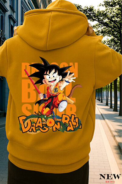 New Shine سويت شيرت مطبوع عليه دراغون بول