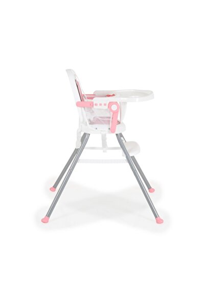 Moni Scaun de masa pliabil 3 in 1 Amaretti Roz, tava de hranire detasabila si reglabila in 3 pozitii
