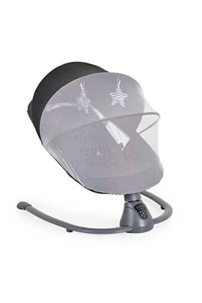 Cangaroo Electric Baby Swing, Zara Black, Motion Detector, 12 Melodies, 5 Speeds and Timer