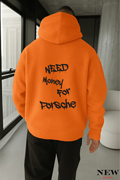 New Shine سترة رياضية مطبوعة عليها 'Need Money'