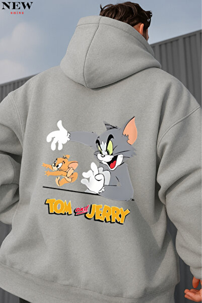 New Shine سويت شيرت بطبعة توم وجيري