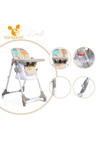 Cangaroo Scaun de masa Kimchi Khaki, varsta 6-36 luni, spatar reglabil
