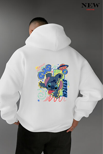 New Shine Stitch Printed Sweatshirt