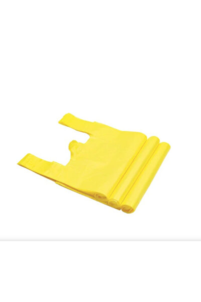 KONTAKTEK Rulo Atlet Poşet Büyük Boy 30 Cm Sarı Unlu Mamül Poşeti "200 ADET"