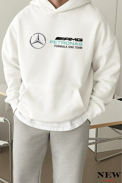 New Shine Printed hooded sweatshirt