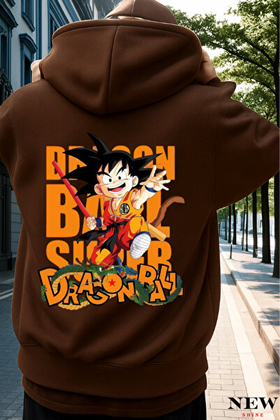 New Shine سويت شيرت مطبوع عليه دراغون بول