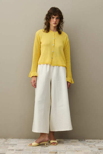 Fahhar كارديجان قطني أصفر