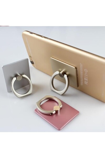 Genel Markalar Telefon Tablet Tüm Modeler Selfie Yüzüğü 360 Derece Oynar Metal
