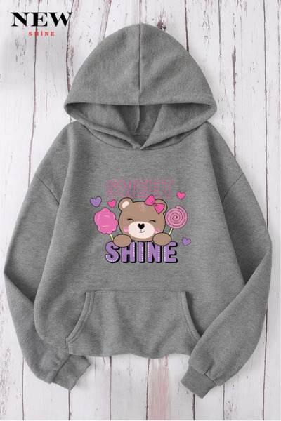 New Shine سويت شيرت مطبوعة من سويت شاين