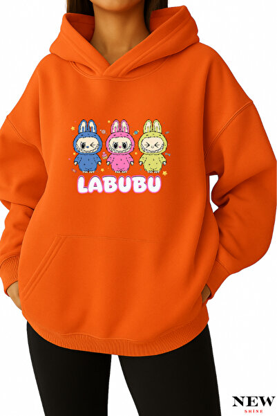 New Shine سويت شيرت مطبوع من لابوبو