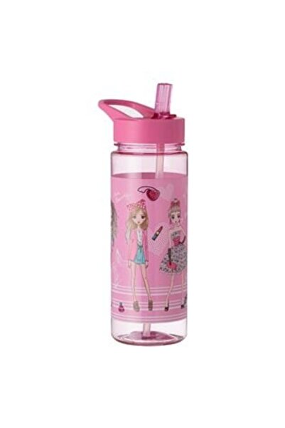 oemco Sticla Apa Flip Top din Plastic Roz Fashion Girls pentru Copii 650ml