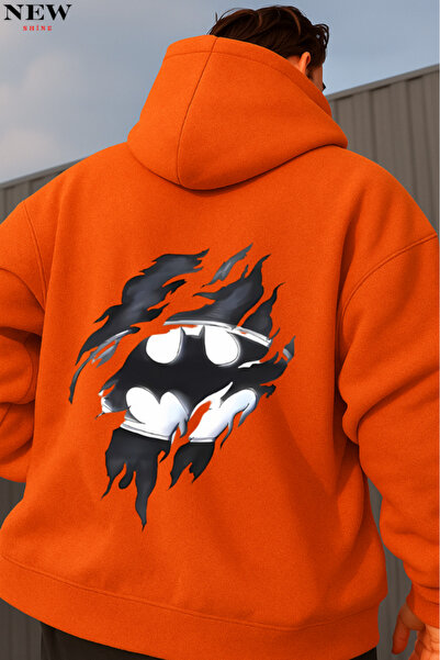 New Shine Batman Baskılı Dukserica