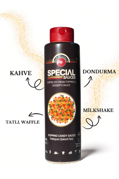 FO Patlayan Şekerli Special Sos 1000 gr + Krem Şanti Sprey 250 gr