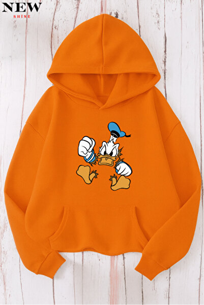 New Shine Hanorac cu imprimeu de rață