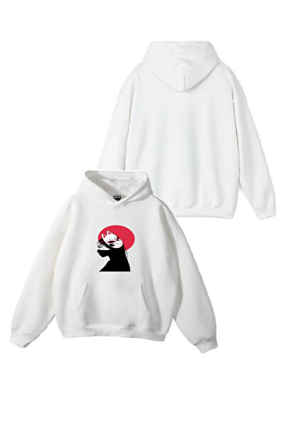 Sebesta Fashion سترة رياضية بغطاء للرأس من القطن المطبوع بثلاث خيوط للموسم ال...