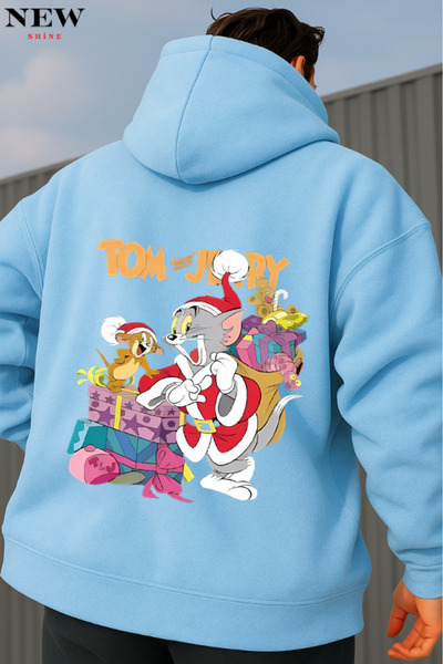 New Shine سويت شيرت بطبعة توم وجيري