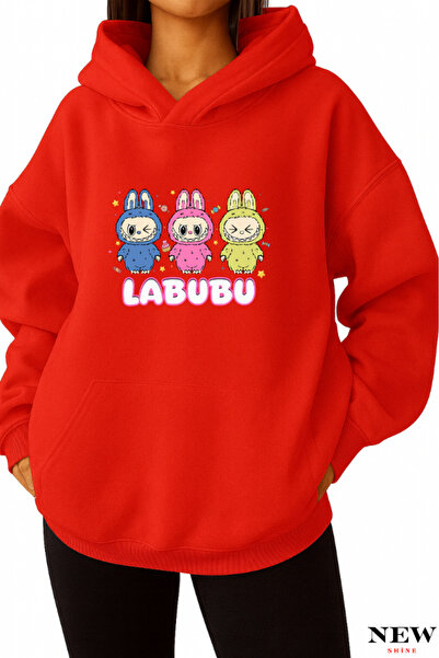 New Shine سويت شيرت مطبوع من لابوبو