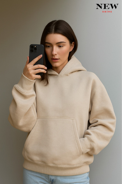 New Shine سويت شيرت بقلنسوة للجنسين