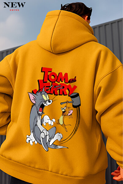 New Shine سويت شيرت بطبعة توم وجيري