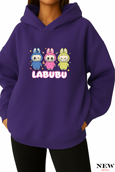 New Shine سويت شيرت مطبوع من لابوبو