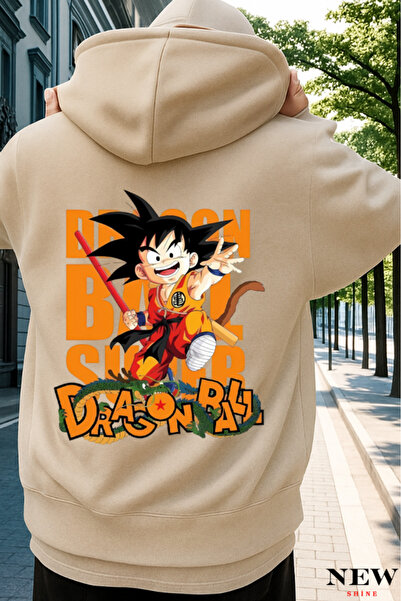 New Shine سويت شيرت مطبوع عليه دراغون بول