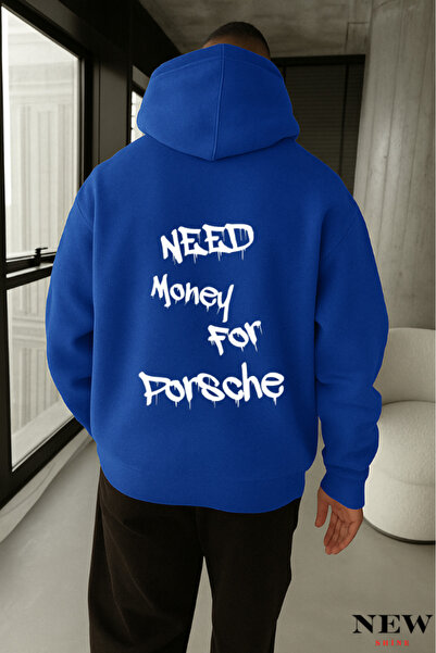 New Shine سترة رياضية مطبوعة عليها 'Need Money'