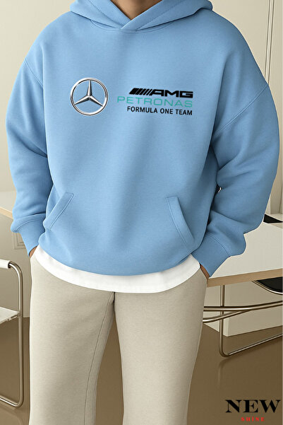 New Shine سويت شيرت بقلنسوة مطبوع