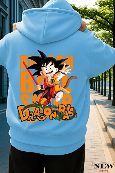 New Shine سويت شيرت مطبوع عليه دراغون بول