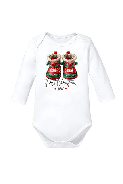 OEM Body alb bebelusi Primul Craciun 2025 cadou unic marimea 68
