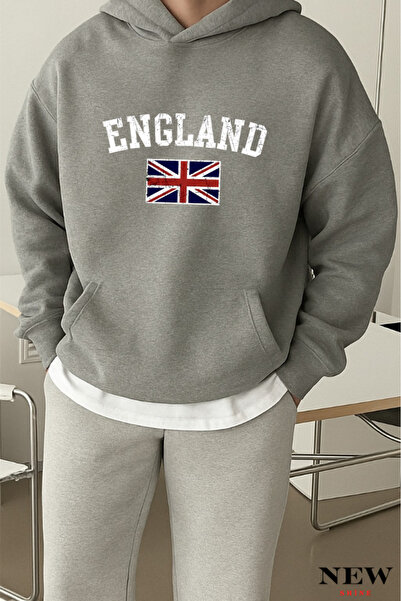 New Shine سويت شيرت مطبوع عليه إنجلترا