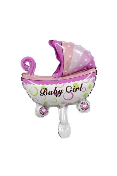 Danex Balon folie metalică – Figurină mini cărucior, dezvăluirea sexului, 39x...