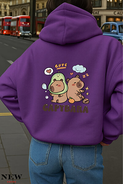 New Shine Hanorac imprimat Capybara