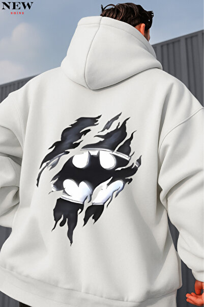 New Shine Batman Baskılı Dukserica